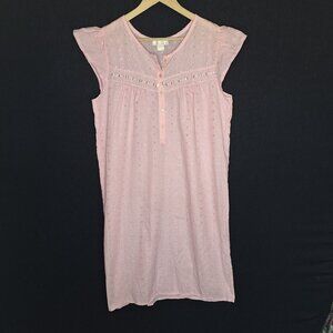 💙 Loti Pink Midi Length Sleepwear Size M/L Dainty Cottage Coquette Cute Feminin
